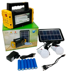 Портативная солнечная автономная система Solar Light RT-907 (Панель+Фонарь+Лампы)