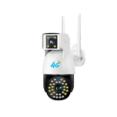 Камера відеоспостереження подвійна 2+2mp DUAL CAMERA P12 WIFI IP 360\90 V380PRO Біла