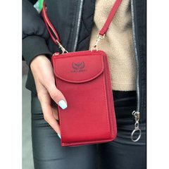 Женский кошелек-сумка Wallerry ZL8591 Бордовый