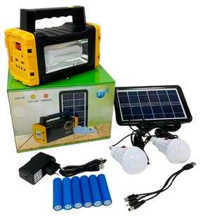 Портативна сонячна автономна система Solar Light RT-907 (Панель+Ліхтар+Лампи)