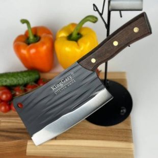 Кухонний ніж-топірка KingGary 8" 31см M10-L591 Чорний