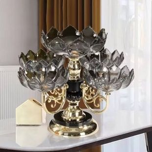 Піднос для фруктів та солодощів (5 тарілок) Fruit tray 1302-5 Темне скло