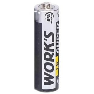 Батарейка сольова 1шт ААА WORKS R03