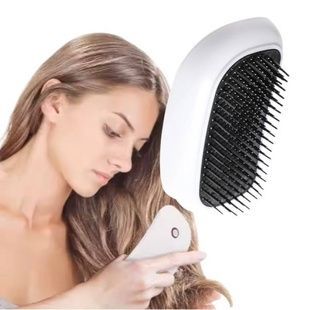 Масажер для шкіри голови ручний Head Massager Білий із чорним