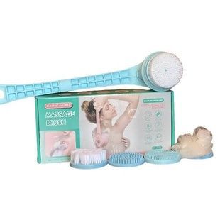 Електрична масажна щітка для тіла Cleaning brush Синя
