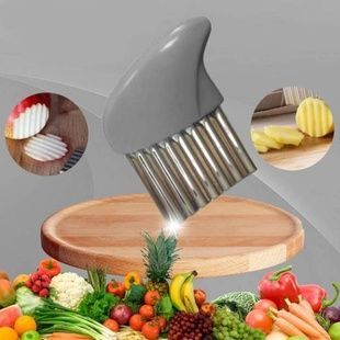 Слайсер із нержавіючої сталі для продуктів Сірий