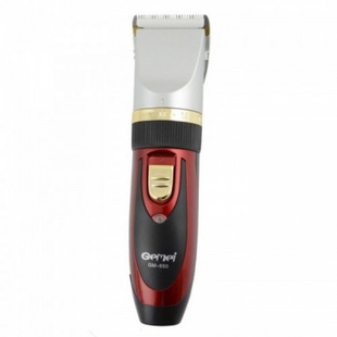 Машинка для стрижки Gemei GM-550 Чорна з червоним