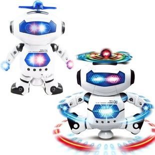 Танцующий светящийся интерактивный робот Dancing Robot Белый