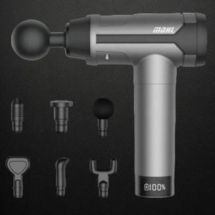 Ручний масажер для м'язів Fascial Gun 8127 Сірий