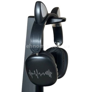Беспроводные Bluetooth наушники с кошачьими ушками LED SP-20A Черные