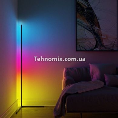Підлоговий кутовий RGB Led торшер з режимами 140 см
