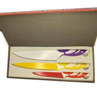 Набір ножів з керамічним покриттям HIGH QUALITY KNIFE SET 3шт