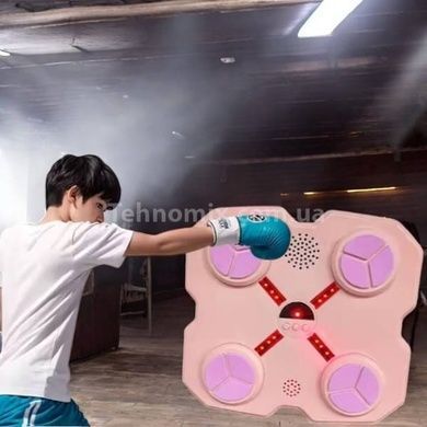 Тренажер боксерский музыкальный для тренировки реакции Intelligent Boxing Machine Розовый