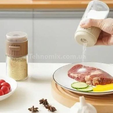 Солонка с точным контролем количества Seasoning bottle Коричневая