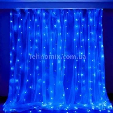 Гірлянда штора Водоспад внутрішня 320LED 3*2м Синє світло