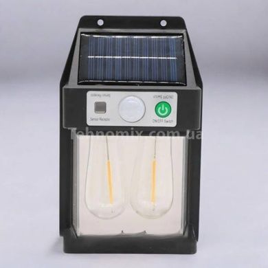Фонарь уличный с датчиком движения и солнечной панелью 2Вт X-Bail YX777 SOLAR Черный