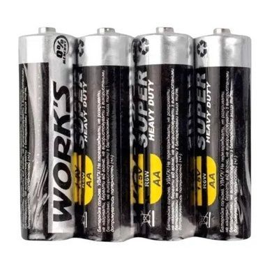 Батарейка сольова 1шт ААА WORKS R03