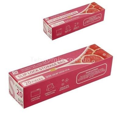 Пакети для зберігання їжі багаторазові 20шт Slip Lock Storage Bag