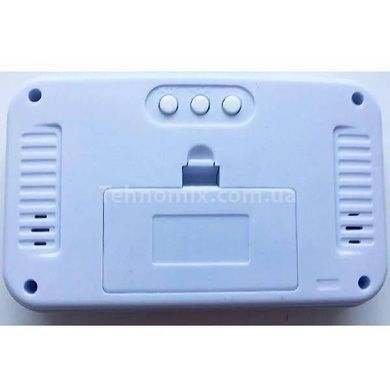 Часы настольные с будильником говорящие Kenko KK 9905 TR Голубые