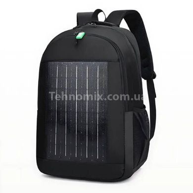Рюкзак с встроенной солнечной панелью 10w usb Черный