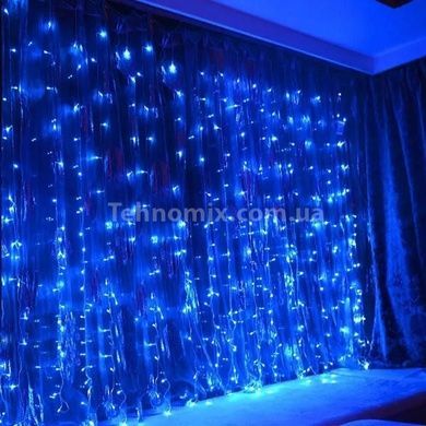 Гірлянда штора Водоспад внутрішня 320LED 3*2м Синє світло