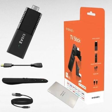 Смарт приставка Android TV Stick R3 4K Ultra Android 14.0 2Gb, 16Gb AND Черная