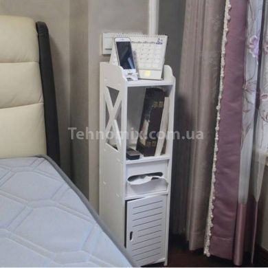 Полиця стелаж пластикова у ванну PK-03 (120*20*20см) Біла