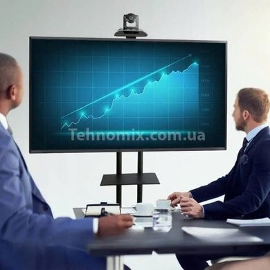 Підставка для підлоги кронштейн для телевізора на коліщатках ТВ TV CART 1500 32-70 Чорна