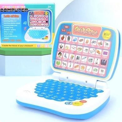 Детский ноутбук AH-802Y для изучения английского языка StudyGame Голубой