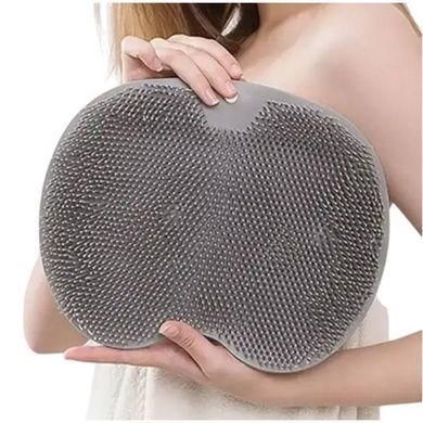Килимок для душу силіконовий масажний Чистюля LY-379 Сірий