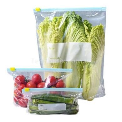 Пакети для зберігання їжі багаторазові 20шт Slip Lock Storage Bag