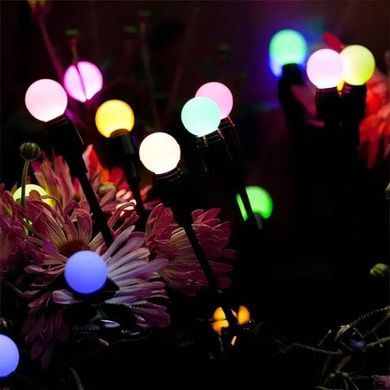 Комплект садових світильників декоративних Світлячки 2 шт по 6LED RGB 70см