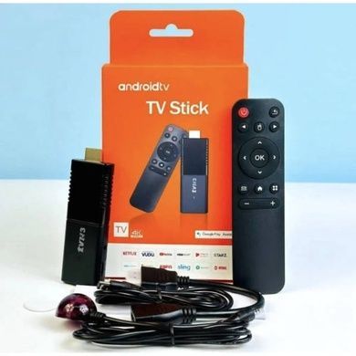Смарт приставка Android TV Stick R3 4K Ultra Android 14.0 2Gb, 16Gb AND Черная