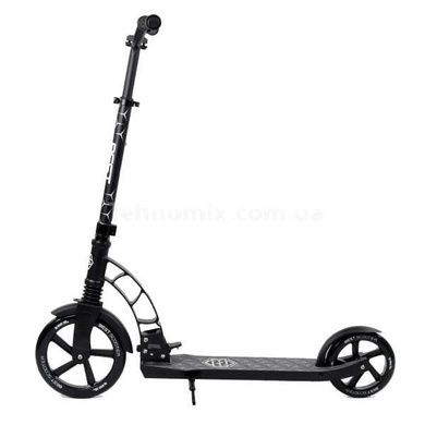 Самокат двухколесный 2 амортизатора колеса 20см 47351 Best Scooter Черный