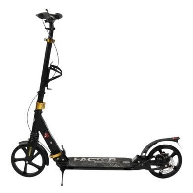 Самокат двухколесный с регулировкой высоты руля Best Scooter BS-79116 Черный с серым