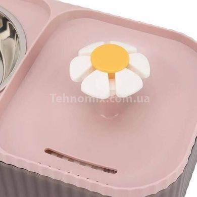 Миска и поилка для кормления домашних животных Розовая