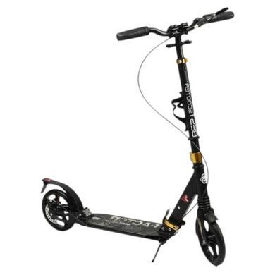 Самокат двухколесный с регулировкой высоты руля Best Scooter BS-79116 Черный с серым