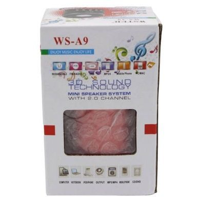 Колонка акумуляторна компактна з FM-приймачем Wster WS-A9 Червона