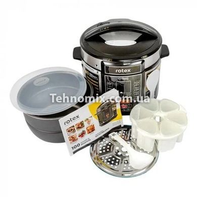 Мультиварка ROTEX REPC75-B, 5 литров 900 Вт, 17 программ + Подарок Кисточка