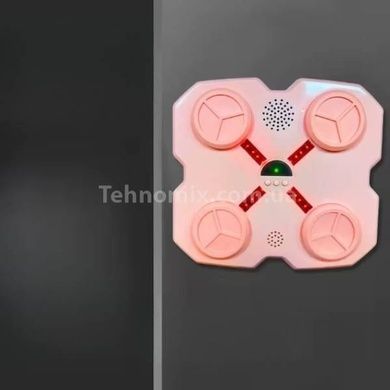 Тренажер боксерский музыкальный для тренировки реакции Intelligent Boxing Machine Розовый