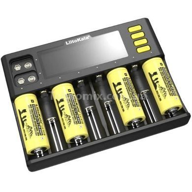 Зарядное устройство с индикатором заряда на 8 аккумуляторов от сети LiitoKala Lii-S8 Черный