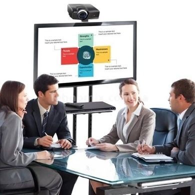 Підставка для підлоги кронштейн для телевізора на коліщатках ТВ TV CART 1500 32-70 Чорна