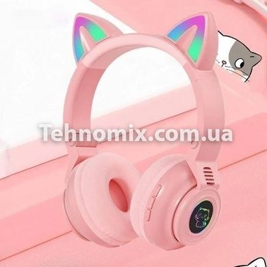 Наушники беспроводные LED с кошачьими ушками и подсветкой STN 26 ( в ассортименте )