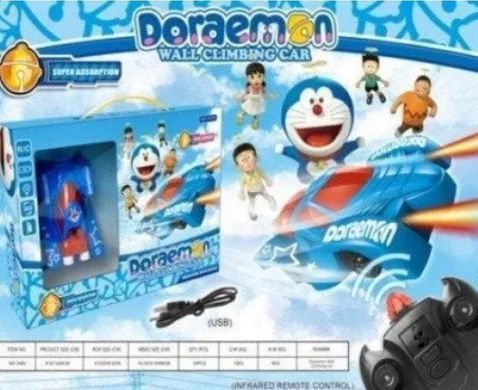 Радиоуправляемая антигравитационная машинка Doraemon Wall Climber 3499 Голубая