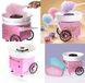 Большой аппарат для сахарной ваты Cotton Candy Maker + палочки в подарок Розовый