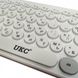 Клавіатура з мишкою UKC біла