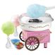 Большой аппарат Машинка для приготовления сахарной ваты Cotton Candy Maker + набор палочек в подарок Розовый