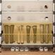 Вешалка для одежды + полка обувная пластиковая складная sklm-27 Белая