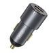 Автомобільний зарядний пристрій XO CC45 PD30W PD+USB30W Shared 60W Metal High Power Car Charger Чорне