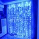 Гірлянда штора 3x2м 200LED USB з пультом Синій